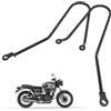 DFFMQSJ Portapacchi laterali per moto in ferro per bagagli da viaggio, robusto portapacchi posteriore compatibile con Triumph Bonneville T100 T120 T900 (nero)