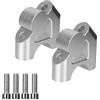URAGER Manubrio Riser Riser Manubrio Moto Per BMW R1200GS R1250GS Per Adventure GS 1200 1250 R1250RS R1200R Lift Back Move Lifter CNC Accessori Rialzante(D'argento)