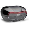 Generico TOP CASE BAULETTO MOTO V58NNB2 VALIGIA V58 MAXIA 5 NERA MOTO SCOOTER 58 LT compatibile con GIVI piastre e supporti MONOKEY