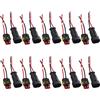 Mintice 10 Pezzi 2 Pin Auto Impermeabile Connettore Kit Presa Auto Connettori Spina Elettrici Cavi Terminali Connettore Filo 16 Awg Calibro Marino
