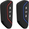 kwmobile Set 2 Cover Chiave Auto Compatibile con VW Golf 8 con 3 tasti - Custodia Chiavi Auto Copri Telecomando - Copertina Chiave Macchina - Silicone