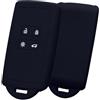 kwmobile Custodia Compatibile con Renault con 4 tasti Smart Key (solo Keyless Go) - Cover Chiavi Auto Protezione Copri Telecomando - Copri Chiave Copertura deep ocean
