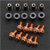 PLMLTZGZGQ Bulloni dei dadi di alimentazione del carburante Per NC700S NC700X NC750S NC750X NC 750 N/S/X 10PCS M5x19mm Parabrezza Parabrezza Bulloni Viti Dado Di Fissaggio(Arancia)