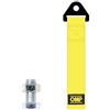 AS ADESIVI SICUREZZA StickersLab - Cinghia in tessuto Ganci Traino Paraurti Anteriore e Posteriore Racing (Giallo)