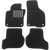 ASC Tappetini Auto Compatibili con Seat Leon II Serie 2005-2007, Attacco Ovale, Moquette, Bordo Antiscivolo, Battitacco in Gomma/PVC
