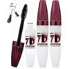 Generico Mascara volumizzante waterproof 7D, mascara allungante e volumizzante nero con fibre di seta 7D, ciglia naturalmente incurvate a lunga tenuta per un trucco occhi professionale (2pcs)
