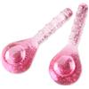 Lazzybeauty Ice Globes Potenziati, Cryo Stick Ice Globes per Massaggio di Viso Occhi Collo, Sfera di Raffreddamento del Ghiaccio per Ridurre Gonfiore e Occhiaie, Strumento Bellezza Quotidiana, Rosa Glitter