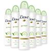 Dove Go Fresh Deodorante Spray al Cetriolo, Maxi Formato, 6 Pezzi da 250 ml
