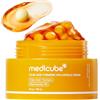 medicube Capsule Cream with Kojic Acid & Turmeric for Uneven Skin Tone | Rinnova il Tono e Dona Luminosità alla Pelle con Imperfezioni, Curcuma, Acido Kojico e Vitamina C, Skincare Coreana, 55 ml