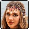 Zoestar Copricapo bohémien, fascia dorata, per capelli da sposa, perle, copricapo festival, accessorio per capelli per donne e ragazze