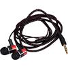 Washranp Auricolare con microfono semplice auricolare da gioco sport stereo da 3,5 mm Rosso