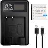 LOTUS POWER Batteria di ricambio NP 40 con Caricatore LCD, Batteria ricaricabile e Caricabatteria da 1500mAh NP-40 per Casio EX-Z750 EX-Z1000 / AZ521 / SOSUN HD 1080P (1 Batteria e 1 Caricatore)