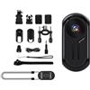 ReachMall Action Camera 1080P per MINI Vlog Cam con schermo, design portatile compatto da 10 cm, per sport in moto e avventure all'aria aperta (nero)