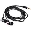 Washranp Auricolare con microfono semplice auricolare da gioco sport stereo da 3,5 mm D'argento