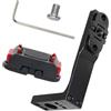 Xjdzineq Duty Action Camera Morsetto Orizzontale Corpo in Alluminio Antiurto Antiscivolo Base Gommata per Sport Estremi Fotograp Anti Slip Treppiedi Adattatori