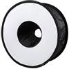 Fahoujs Softbox portatile universale pieghevole da 45 cm per LED lampeggiante compatibile con illuminazione fotografica Macroed Luce per studio fotografico