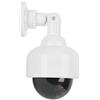 OVAQUIXI Dummy Finta Telecamera, Realistica Imitazione Dummy CCTV Sicurezza Cupola Telecamera con Lampeggiante Luce LED Rosso per Case o Aziende