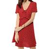 Allegra K Abito da Donna Floreale con Volant e Lacci Frontali a Maniche Corte Estivo a Maniche Corte, Sandali Adventure Seeker, Punta Chiusa - T - Bambini, S