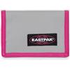 Eastpak Portafoglio singolo Crew — Portafoglio compatto a tre ante con tasca portamonete con zip e portachiavi, design sottile per tutti i giorni, 9.5 x 13.5 cm - Kontrast Grey Pink