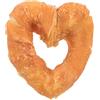 TRIXIE Denta Fun Chicken Heart - Snack masticabile per cani in pelle di manzo avvolta in pollo - Senza glutine - Per la cura dentale naturale - 12 cm, 70 g