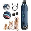 Gimars Lima Unghie Cani 6 velocità Tagliaunghie per Cani Elettrico Tagliaunghie Unghie Cani con Luce LED Ricaricabile Lima per Unghie Cane per Animali con USB 3 Porte