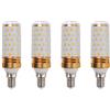 Jiotouhu Lampadine LED E14, 9W equivalenti a lampadine alogene da 100W, bianco neutro 4000K, 900lm senza sfarfallio, non dimmerabili, AC175-265V, 4 pezzi