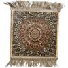 LaVelahome Tappeto Classico Piccolo cm 35x35 Francobollo Quadrato Con Frangia Nappe (BEIGE_RO, 35_x_35_cm)
