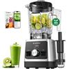 AMZCHEF Frullatore Elettrico Professionale 2L, Blender Tritaghiaccio Multifunzione per Smoothie e Zuppe, Cucina con 1800W, Caraffa in Tritan Senza BPA, 9 Velocità, 5 Programmi, Facile da Pulire