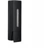RANRAO Dispenser di sapone da parete da 400 ml, per una facile erogazione di gel doccia e shampoo, design elegante (nero singolo)