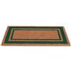 Casatessile Zerbino in cocco SUPER cm 70X140 Misura Grande per Esterno Porta Entrata, Retro Antiscivolo Tappeto Raschiafango - VERDE
