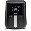 Ariete 4626/10 Friggitrice ad aria 6L, 1300 W, Capacità 6L, Capacità di cottura 2,5kg, 8 programmi preimpostati, Temperatura fino a 200°, BPA Free, Nero