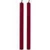 Cereria Di Giorgio - 8 Candele Cilindriche - Diametro 2,2 cm Altezza 25 cm - Colore Bordeaux - Durata 8 ore