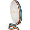 Morex Ribbon Grosgrain Stripes Nastro, Poliestere, Arcobaleno, 3/8 in by 20-Yard