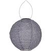 Eglo Solar-Lanterna Z_Solar, lampada solare da esterno, giardino, lanterna sospesa, decorazione balcone in plastica azzurro pastello, luce calda, IP44