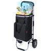 YEAUPE PRO Carrello Spesa Pieghevole 3 in 1 con Compartimento Isotermico - Capacità 50L, Carico Massimo 25kg - Ruote Silenziose, Impermeabile, Facile da Montare e Trasportare - Nero