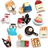Favensen 12 magneti per frigorifero per alimenti, magneti per frigorifero, magneti decorativi per frigorifero, magneti da frigorifero per cucina, forti magneti in resina, decorazione per la casa e l'ufficio