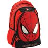 Maricart Zaino Scuola Elementare Spiderman 32x21,5x42 cm - Zaino Ovetto con 2 Compartimenti e Zip - Zainetto Bambino Ergonomico con Schienale e Spallacci Imbottiti