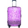 YFSGDLBN Copertura protettiva elasticizzata per valigia, con stampa glitterata viola scintillante, bianco, XL