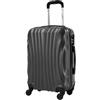 R.Leone 60x40x20 ruota smontabile 55x40x20 Valigia Bagaglio a mano 4 Ruote Capienza Massima Trolley in ABS adatto Ryanair, Easyjet, Wizzair, Iberia, Lufthansa, Tui, Vueling (Grigio, 2037Max 55x40x20Cm)