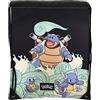 CYPBRANDS Zaini, Sacco 34x44 Pokémon Squirtle Unisex Bambini E Ragazzi, Nero, único