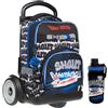 Shout Zaino Trolley Sganciabile 2 in 1 per Bambini Scuola Elementare e Media con Ruote in Gomma, 4 Scomparti e Portaborraccia - D-Touch Space Rebels C/Clip-On 32x20x43 cm 28L