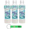 Beni Culinari 3x DEO DUE Ammorbidente Morbido Concentrato Fiori d'Acqua, ideale per tutti i capi,50 lavaggi 1Lt + Portachiavi Beni Culinari in Omaggio