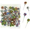 Generic Palla lecca lecca calcio frutta Cojak 8 grammi 50 pezzi, lecca lecca confezione sfusa confezionata singolarmente