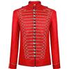 NaLatia Costume di Halloween da uomo punk ufficiale militare drummer giacca alla elegante rinascimentale smoking cappotto medievale vittoriana frack giacca gotica cosplay manica lunga