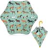 HMZXZ Ombrello per bambini con cavallo in stile cartone animato, protezione dai raggi UV e dal sole, per ragazzi e ragazze, con manico a gancio facile da impugnare, Multi