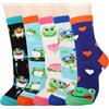 Jeasona Calzini Frog per donna Regali di rana in cotone per donna Regali di rana per innamorati