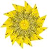 Junvena Bandane in cotone 12 confezioni da 55,9 x 55,9 cm, double face, unisex, giallo, 12,56 cm, Giallo, 12, 56