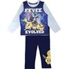 Pokémon Pigiama in 2 Pezzi Ragazzi o Ragazze con Eevee, Blu, età 7-8 Anni