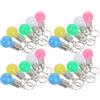 FOYTOKI Portachiavi LED Lampadina Colorato 21 Pezzi in Plastico per Chiavi | Portachiavi Pop, Mini Portachiavi Luce Led, Mini Luci LED per Borsa e Portafoglio Colore Casuale