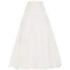SSDH Sottogonna Lunga con volant Crinoline Vintage Matrimonio Sottogonna da sposa per abiti da sposa sottogonna Rockabilly Tutu, bianco, M